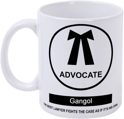 epheriwala Advocate Gangol coffee mugs for Advocates and Lawyers/ Gift for advocates Ceramic Coffee Mug(350 ml)