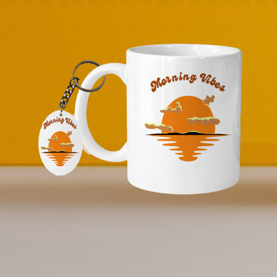 VM SHOPPING MALL VM You Are So Beautiful L-A Ceramic Coffee Mug(315 ml, Pack of 2)