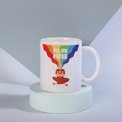 FNP Out N Proud Coffee Ceramic Coffee Mug(325 ml)