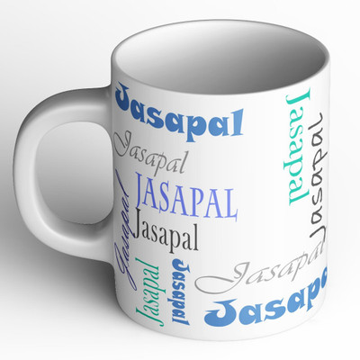 Abaronee NEW_Jasapal b005 in name Ceramic Coffee Mug(350 ml)