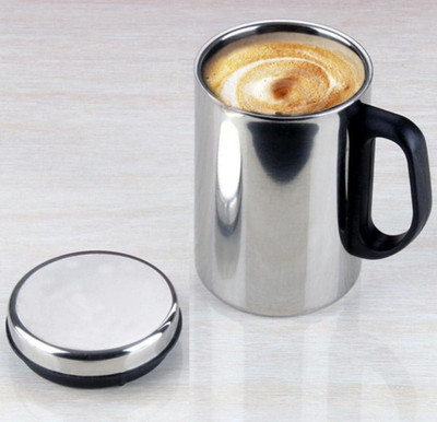 ATROCK Stainless Steel Insulateds with Lid | Vacuum Insulated Coffee 1 Stainless Steel Coffee Mug(350 ml)