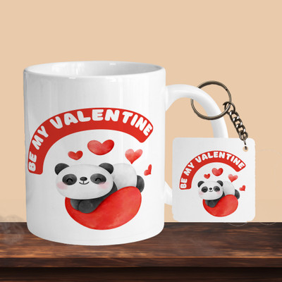 VM MALL 101_Be My Valentine R-S Ceramic Coffee Mug(330 ml, Pack of 2)