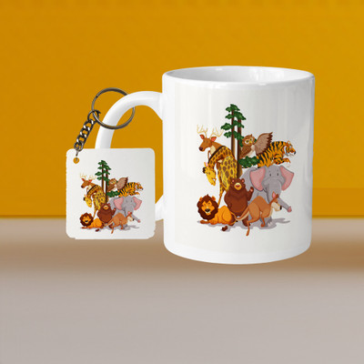 VM MALL 101_VM Believe In Yourself L-A Ceramic Coffee Mug(315 ml, Pack of 2)