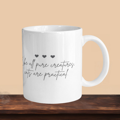 VMSHOPPINGMART 101_Life Is Pure R Ceramic Coffee Mug(330 ml)
