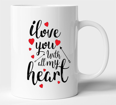 BLISSart NEW_BLS-PM-KP2095-B Ceramic Coffee Mug(350 ml)
