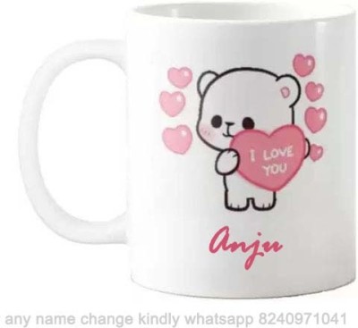 GNS Romantic Gift for Anupam Love theme Message 067 Ceramic Coffee Mug(325 ml)