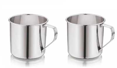 Dynore Stainless Steel Multipurpose usage / Tea/Coffee Serving- 300 ml Stainless Steel Coffee Mug(300 ml, Pack of 2)