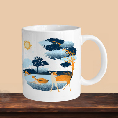 Print Ginnie 101_Dear Jungle R Ceramic Coffee Mug(325 ml)