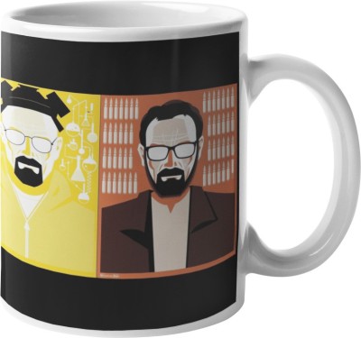 FOKAT Breaking Bad Netflix Series Hard Quality Premium Printed Ceramic Coffee Mug(325 ml)