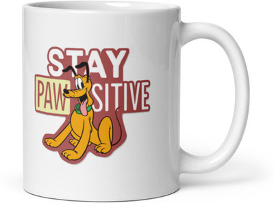 Mr UVD Stay Pawsitive_MUGG Ceramic Coffee Mug(350 ml)