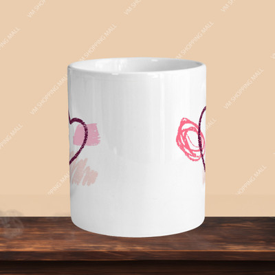 sublix NEW_Hearts 01 R-S Ceramic Coffee Mug(330 ml)