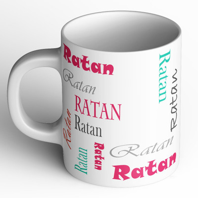 Abaronee 1010_Ratan b004 in name 001 Ceramic Coffee Mug(350 ml)