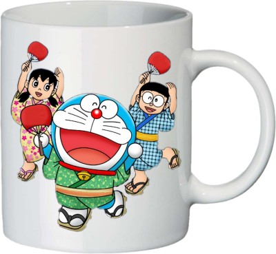 caridge pc.1 doraemon ceramic white mug code Ceramic Coffee Mug(350 ml)