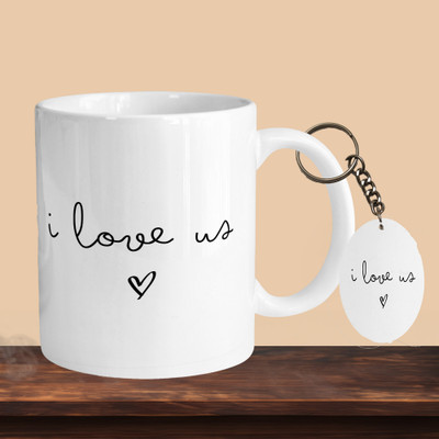VM MALL 101_I Love Us R-O Ceramic Coffee Mug(330 ml)