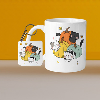 Print Ginnie 101_VM Big Flower Full L-S Ceramic Coffee Mug(325 ml)