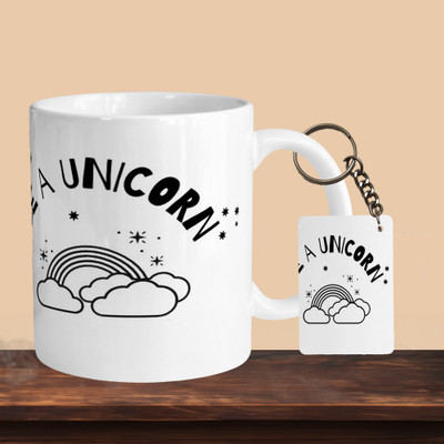 VM MALL 101_Be In Unicorn R-R Ceramic Coffee Mug(330 ml)