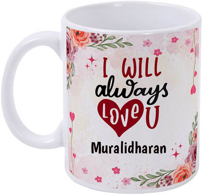 GIFTUATION Muralidharan I Love You / Gift for Couple Ceramic Coffee Mug(325 ml)