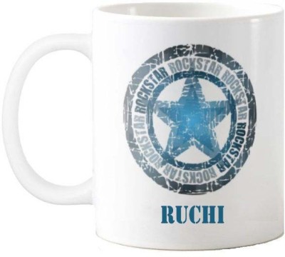 Exocticaa Happy Birthday Gift for Ruchi Music 015 Ceramic Coffee Mug(325 ml)