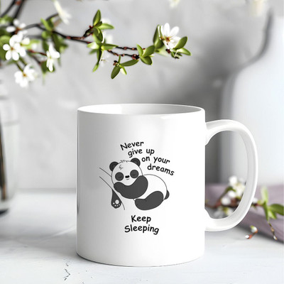 GiftsGlow Ceramic White mug pack of 1 Customized designs_MKH250 Ceramic Coffee Mug(350 ml)