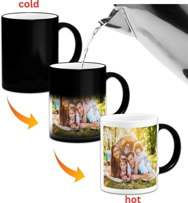 GIVENTA Personalized Magic Photo – Color Changing Heat Sensitive (11oz) Ceramic Coffee Mug(330 ml)