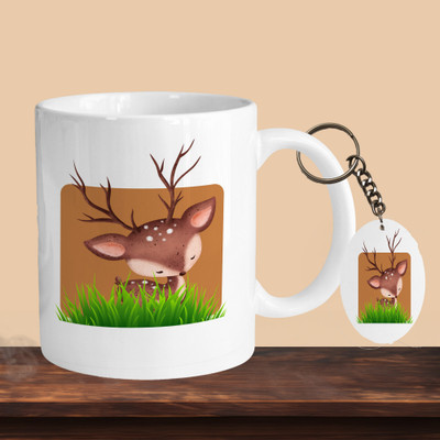 Print Ginnie 101_Dear 01 R-O Ceramic Coffee Mug(325 ml)