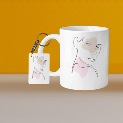 VM SHOPPING MALL VM Please Don’T Touc My L-R Ceramic Coffee Mug(330 ml, Pack of 2)