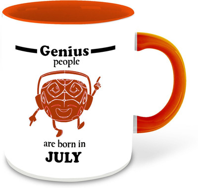Daddy dream NEW-GeniusareBornIn-1298 Ceramic Coffee Mug(325 ml, Pack of 4)
