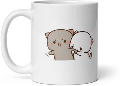 Mr UVD Bubu Is Angry and Bite Dudu Hand in anger 939 Gift Item for Couples Family_MUGG Ceramic Coffee Mug(350 ml)
