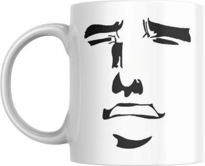 sublix Anime face Printed Imported Ceramic coffee mug for Gifting Ceramic Coffee Mug(330 ml)