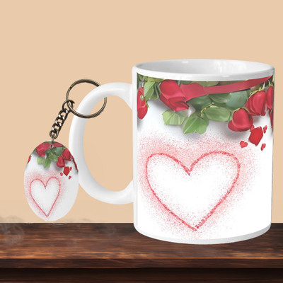 VM SHOPPING MALL Happy Birthday 02 L-O Ceramic Coffee Mug(330 ml, Pack of 2)