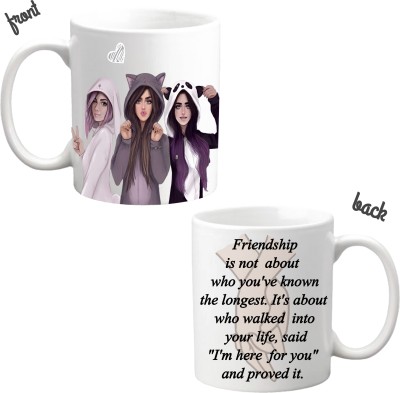 Riyanshi Enterprises Best friend mug For Friendship Day coffee mug for gifting (330ml) Ceramic Coffee Mug(330 ml)