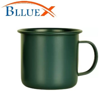 BLLUEX Green Enamel Military Stainless Steel Coffee Mug(350 ml)