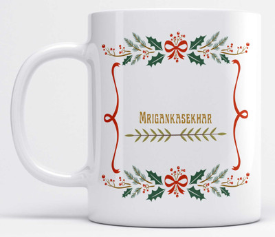 LOROFY Name Mrigankasekhar Printed Beautiful Frame Design Ceramic Coffee Mug(350 ml)