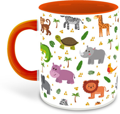 RADANYA PACK 2_CoffeeLover3-CM-1548 Ceramic Coffee Mug(352 ml, Pack of 2)