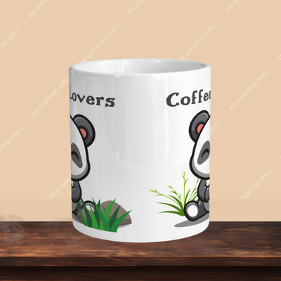 Print Ginnie 101_Coffee Lovers Panda R-O Ceramic Coffee Mug(325 ml)