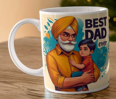 Goldencity Birthday Gift for Father, Anniversary Gift for Papa Love, Best Dad Ever Dad16 Ceramic Coffee Mug(330 ml)