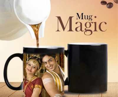 Ampleprints Magic 325ml 1Mug Ceramic Coffee Mug(325 ml)