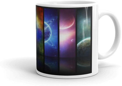 Mr UVD Solar System Graphical Printed Premium Quality Glossy Finished_MUGG Ceramic Coffee Mug(350 ml)