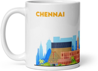 Dr Farfar Chennai State Pattern Ceramic Coffee Mug(350 ml)