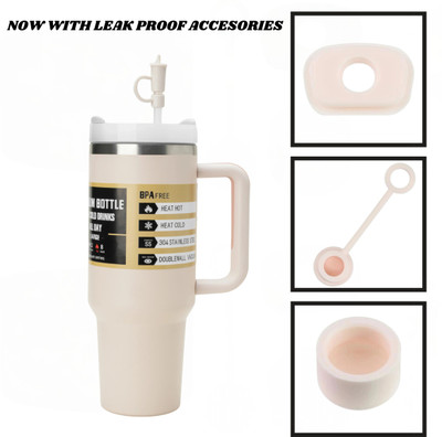 papita Tumbler with Handle and Straw Lid Stainless Steel Tumbler Stainless Steel Coffee Mug(1200 ml)