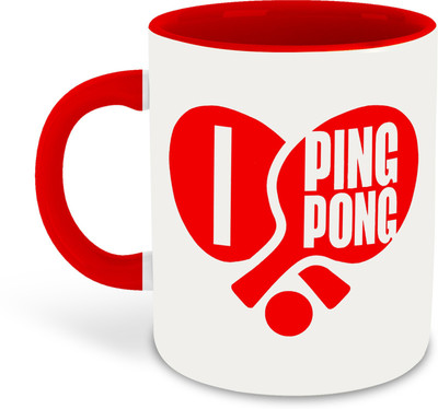 FLEXERSTYLE NEW2025-Mug TableTennis-CM-325 ml pack of 1 _NEW Ceramic Coffee Mug(325 ml)