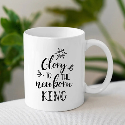 THEELEVEN Ceramic White mug pack of 1 _NEW2420 Ceramic Coffee Mug(350 ml)