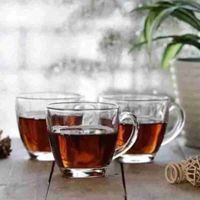Armin Opaque Glass Coffee Mug(180 ml, Pack of 12)