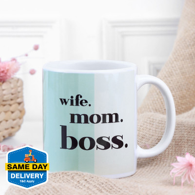FNP Super Mom Ceramic Coffee Mug(325 ml)