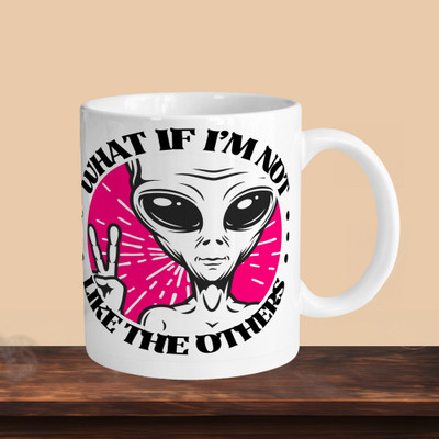 VMSHOPPINGMART 101_What Is I'm Not Like The Others R Ceramic Coffee Mug(330 ml, Pack of 2)