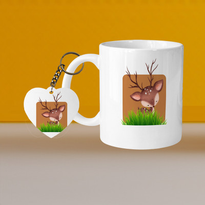 Print Ginnie 101_VM Flower Full L-H Ceramic Coffee Mug(325 ml)