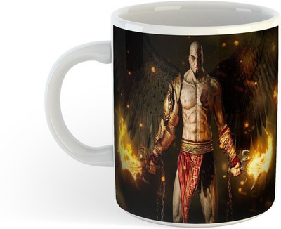 MME All Day New Printed God Of War Ceramic Coffee 1_New Ceramic Coffee Mug(330 ml)