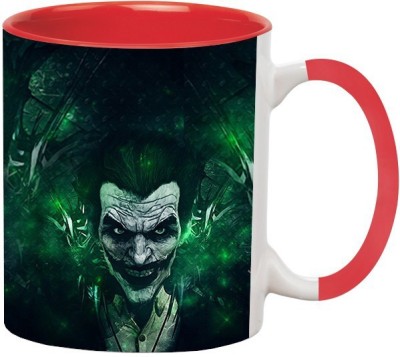 ARTBUG Joker -1423-Red Ceramic Coffee Mug(350 ml)