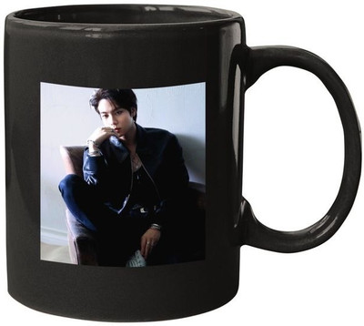 sabali Jin Astronaut Art Polaroid Black Printed 350 ML Ceramic Porcelain Coffee Mug(350 ml)