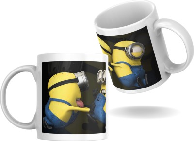 StainStyle Printed Ceramic Coffee/Tea Cartoon Design Suitable for Minion Design Ceramic Coffee Mug(300 ml)